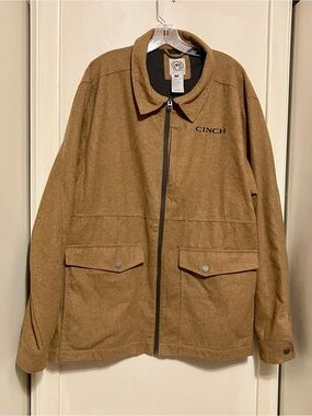 MENS cinch Jacket mwj1529001 brn Great Condition XXL
